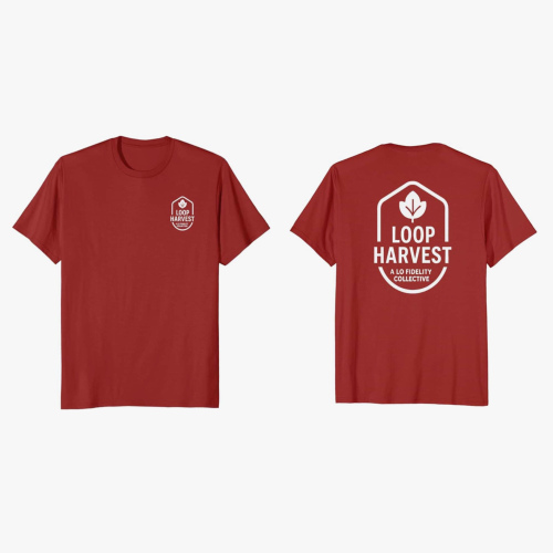 Loop Harvest Limited Edition* Badge Tee CRANBERRY — SOLD OUT —